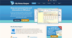 Desktop Screenshot of mynoteskeeper.com